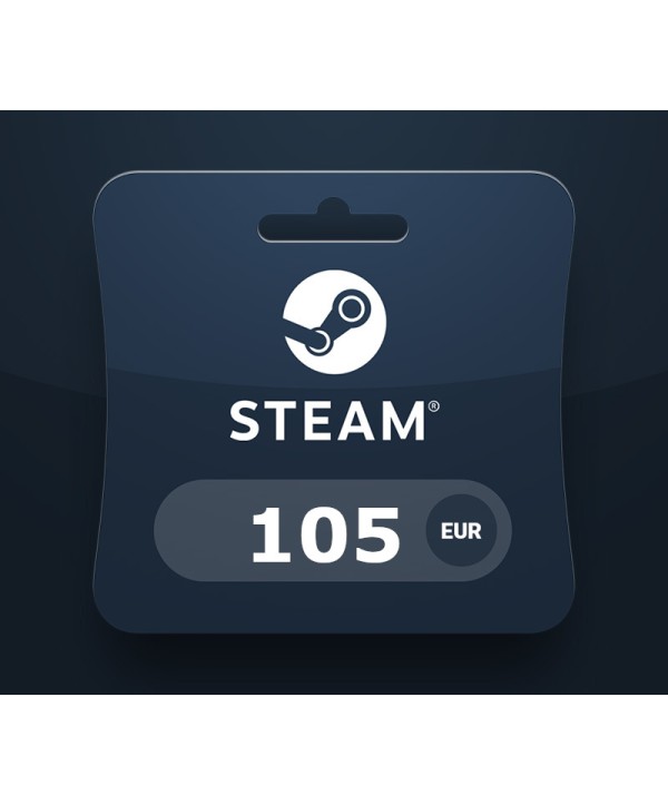 Steam Wallet Card €105 Activation Code Steam Key EUROPE